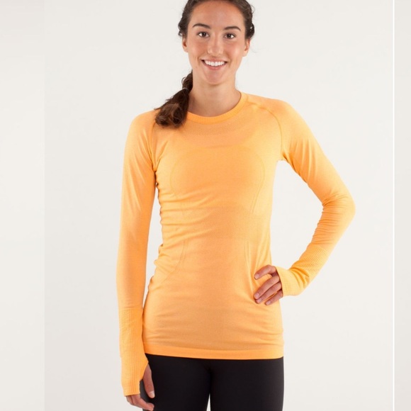lululemon athletica Tops - Lululemon Run: Swiftly Tech Long Sleeve
Creamsicle Pop